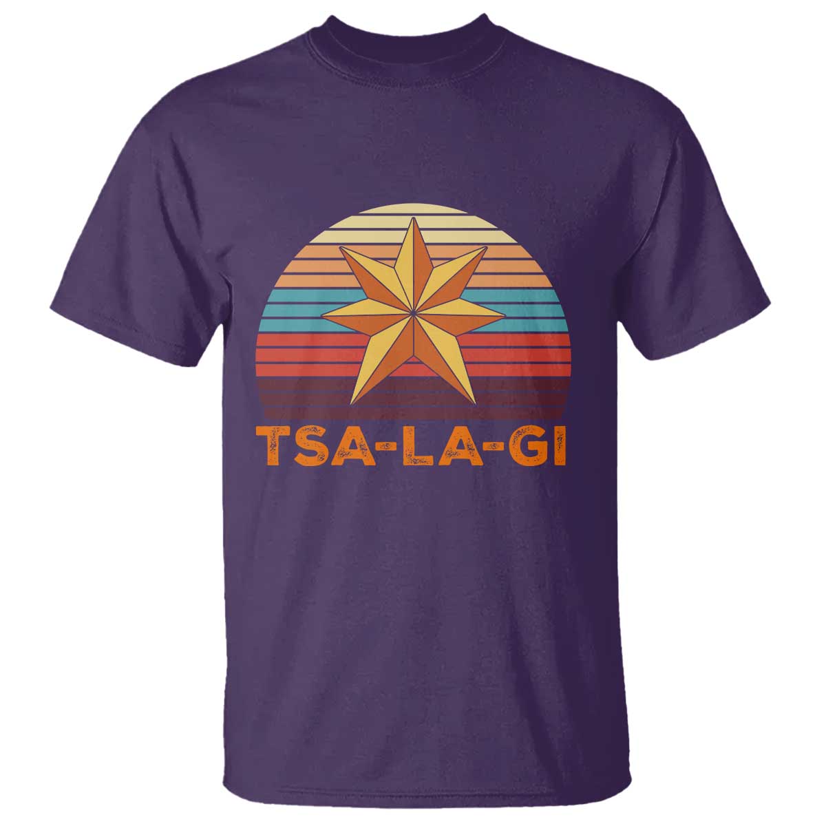Tsalagi Seven Pointed Star T Shirt Cherokee Native American Heritage