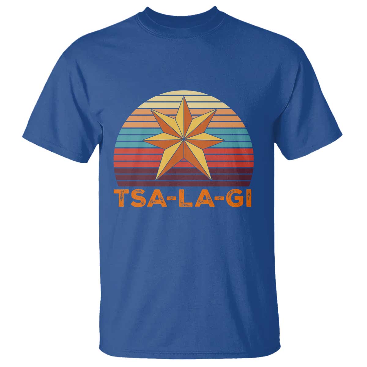 Tsalagi Seven Pointed Star T Shirt Cherokee Native American Heritage