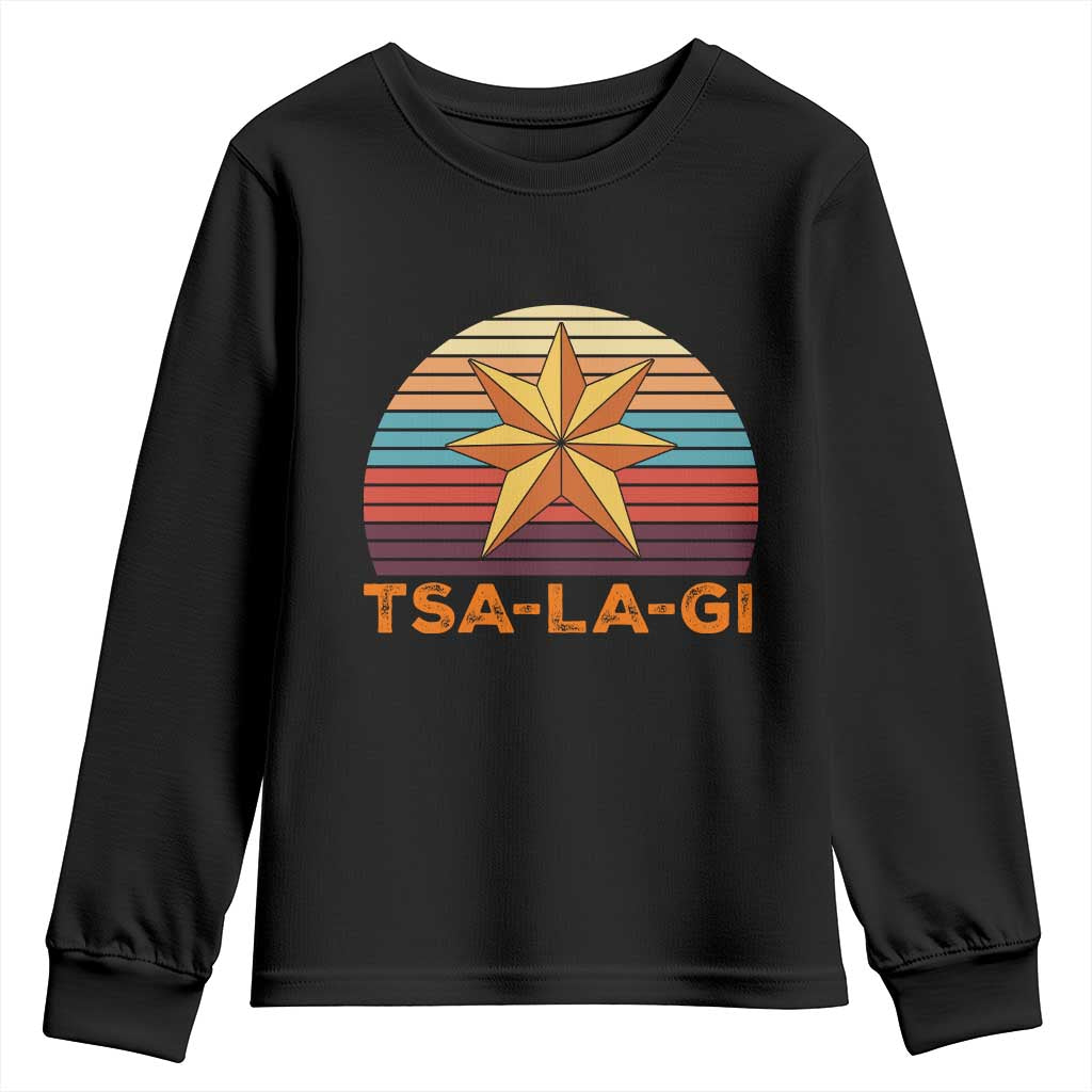 Tsalagi Seven Pointed Star Youth Sweatshirt Cherokee Native American Heritage