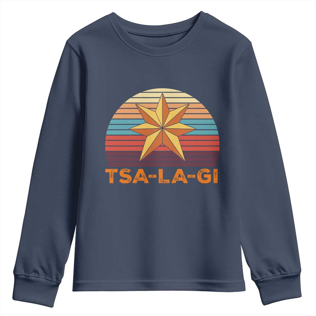 Tsalagi Seven Pointed Star Youth Sweatshirt Cherokee Native American Heritage