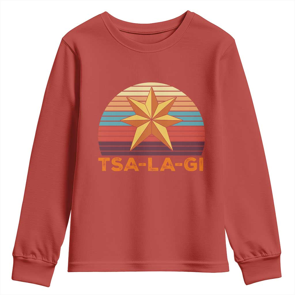 Tsalagi Seven Pointed Star Youth Sweatshirt Cherokee Native American Heritage