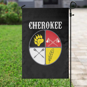 Cherokee Cultural Pride Garden Flag Native American Medicine Wheel Art