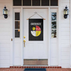 Cherokee Cultural Pride Garden Flag Native American Medicine Wheel Art