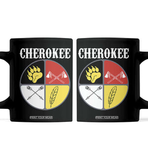 Cherokee Cultural Pride Coffee Mug Native American Medicine Wheel Art