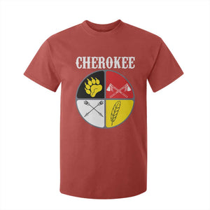 Cherokee Cultural Pride T Shirt For Kid Native American Medicine Wheel Art