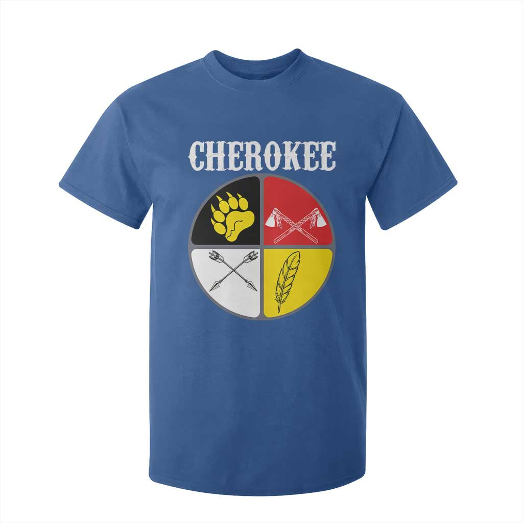 Cherokee Cultural Pride T Shirt For Kid Native American Medicine Wheel Art