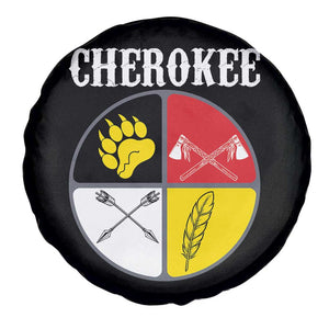 Cherokee Cultural Pride Spare Tire Cover Native American Medicine Wheel Art