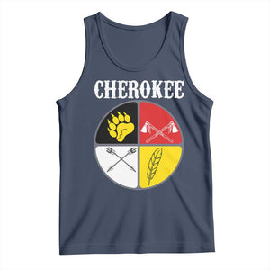 Cherokee Cultural Pride Tank Top Native American Medicine Wheel Art