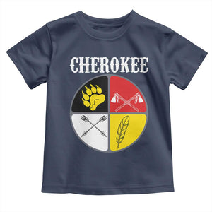 Cherokee Cultural Pride Toddler T Shirt Native American Medicine Wheel Art