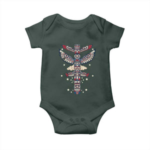 Native American Totem Pole Baby Onesie Pacific Northwest Indigenous Tribal
