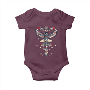 Native American Totem Pole Baby Onesie Pacific Northwest Indigenous Tribal