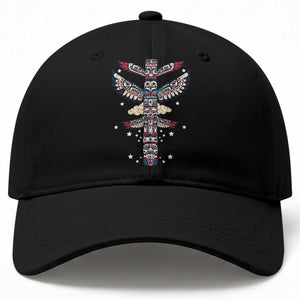 Native American Totem Pole Baseball Cap Pacific Northwest Indigenous Tribal