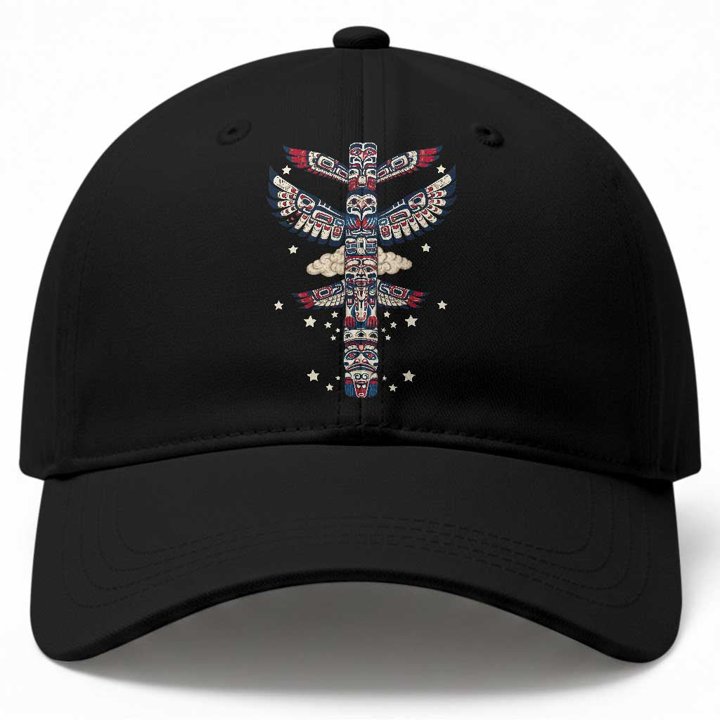 Native American Totem Pole Baseball Cap Pacific Northwest Indigenous Tribal TS12 Print Your Wear