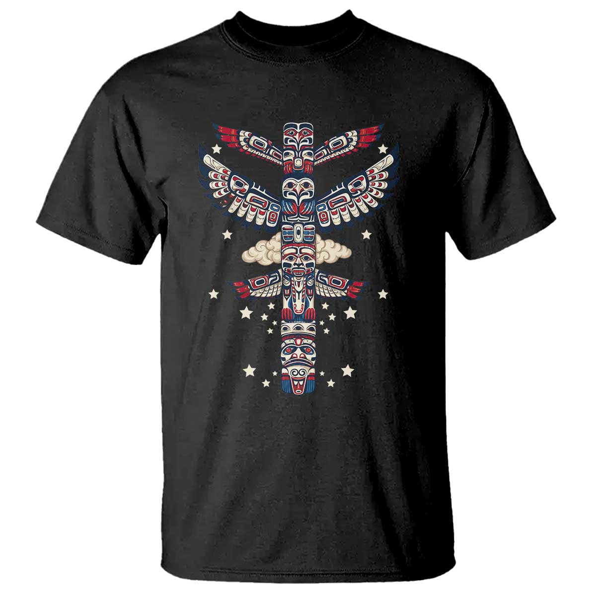 Native American Totem Pole T Shirt Pacific Northwest Indigenous Tribal TS12 Black Print Your Wear