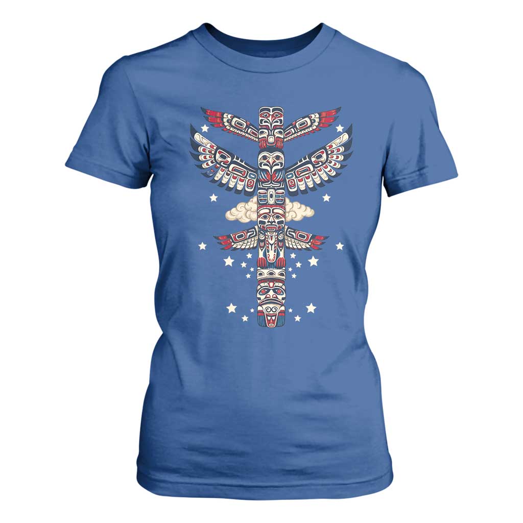 Native American Totem Pole T Shirt For Women Pacific Northwest Indigenous Tribal