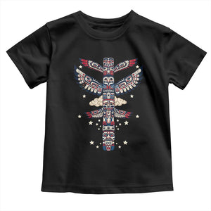 Native American Totem Pole Toddler T Shirt Pacific Northwest Indigenous Tribal