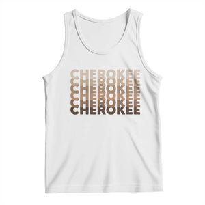 Vintage Cherokee Native Pride Stacked Typography Tank Top