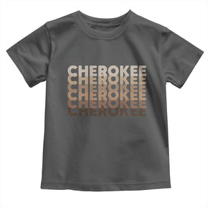 Vintage Cherokee Native Pride Stacked Typography Toddler T Shirt