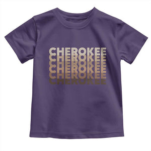 Vintage Cherokee Native Pride Stacked Typography Toddler T Shirt