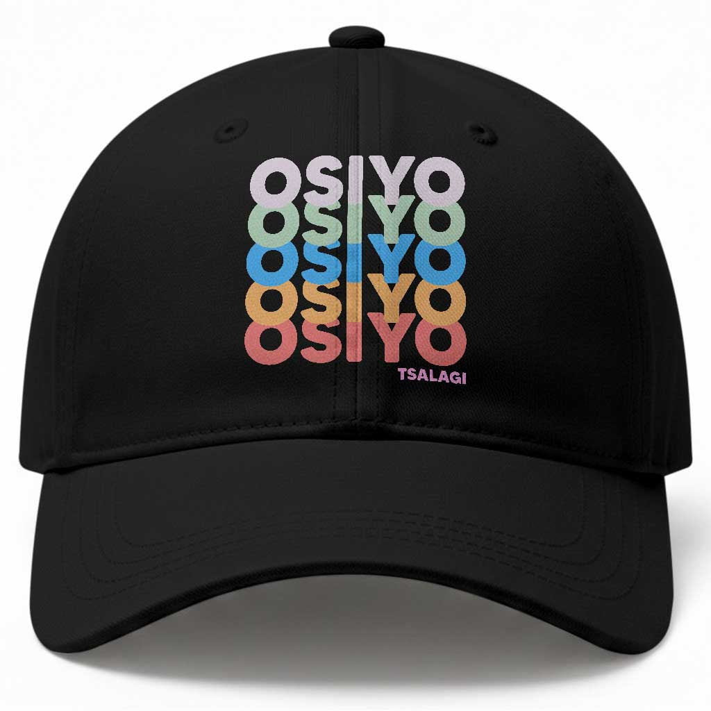 Osiyo Tsalagi Cherokee Native American Pride Baseball Cap Retro Stacked Typography TS12 Print Your Wear