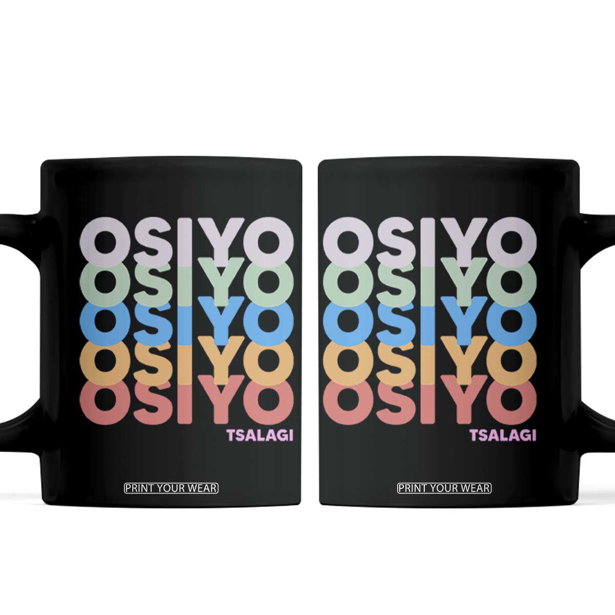 Osiyo Tsalagi Cherokee Native American Pride Coffee Mug Retro Stacked Typography