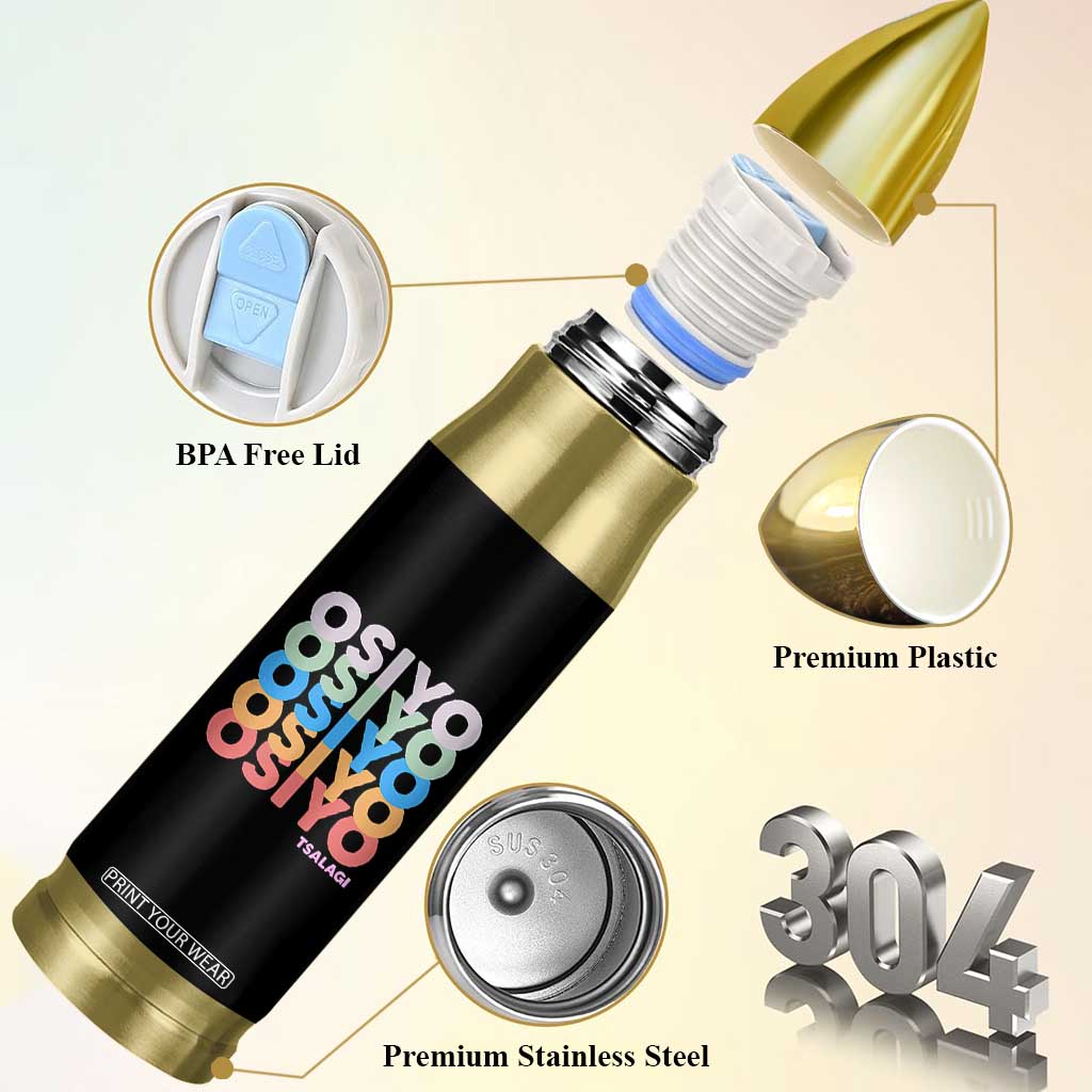 Osiyo Tsalagi Cherokee Native American Pride Bullet Tumbler Retro Stacked Typography