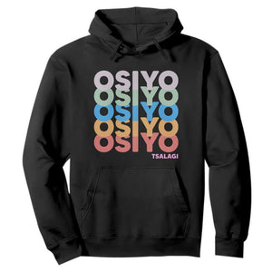 Osiyo Tsalagi Cherokee Native American Pride Hoodie Retro Stacked Typography