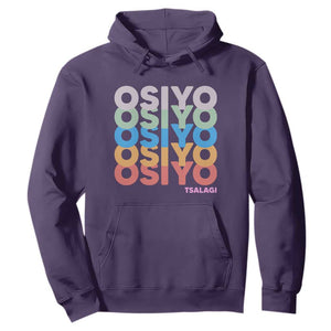 Osiyo Tsalagi Cherokee Native American Pride Hoodie Retro Stacked Typography