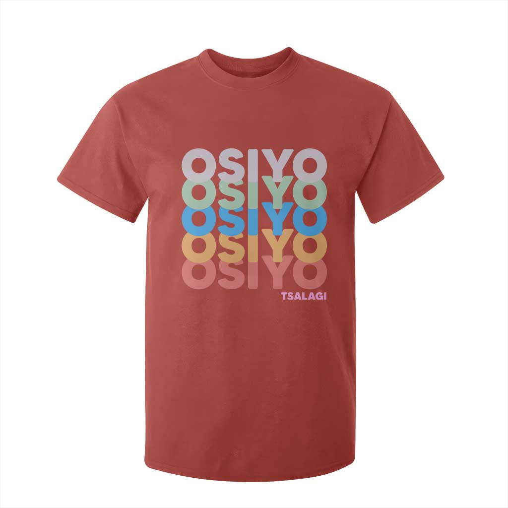 Osiyo Tsalagi Cherokee Native American Pride T Shirt For Kid Retro Stacked Typography