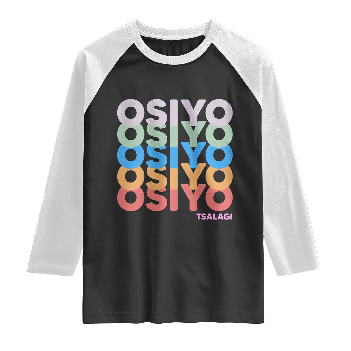 Osiyo Tsalagi Cherokee Native American Pride Raglan Shirt Retro Stacked Typography