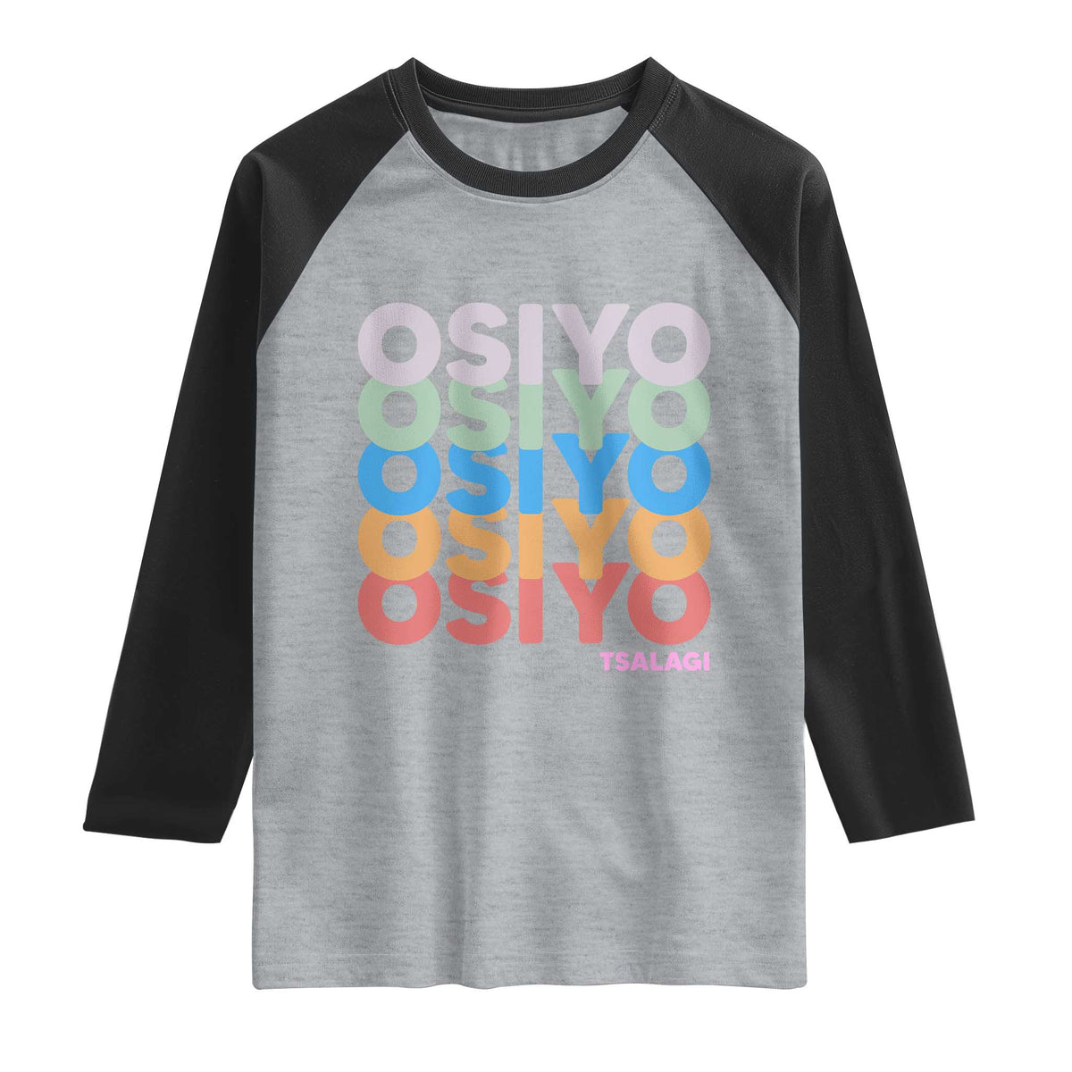 Osiyo Tsalagi Cherokee Native American Pride Raglan Shirt Retro Stacked Typography