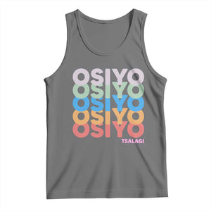 Osiyo Tsalagi Cherokee Native American Pride Tank Top Retro Stacked Typography
