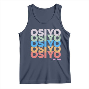 Osiyo Tsalagi Cherokee Native American Pride Tank Top Retro Stacked Typography