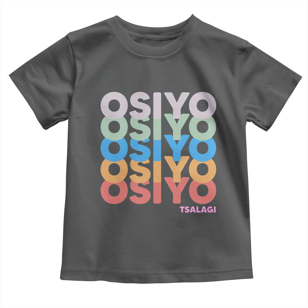 Osiyo Tsalagi Cherokee Native American Pride Toddler T Shirt Retro Stacked Typography