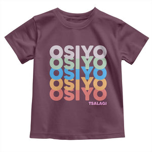 Osiyo Tsalagi Cherokee Native American Pride Toddler T Shirt Retro Stacked Typography