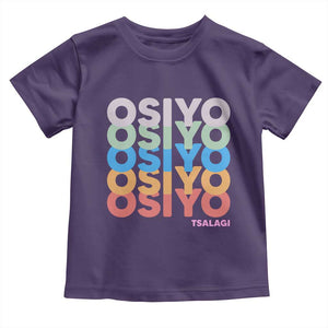 Osiyo Tsalagi Cherokee Native American Pride Toddler T Shirt Retro Stacked Typography