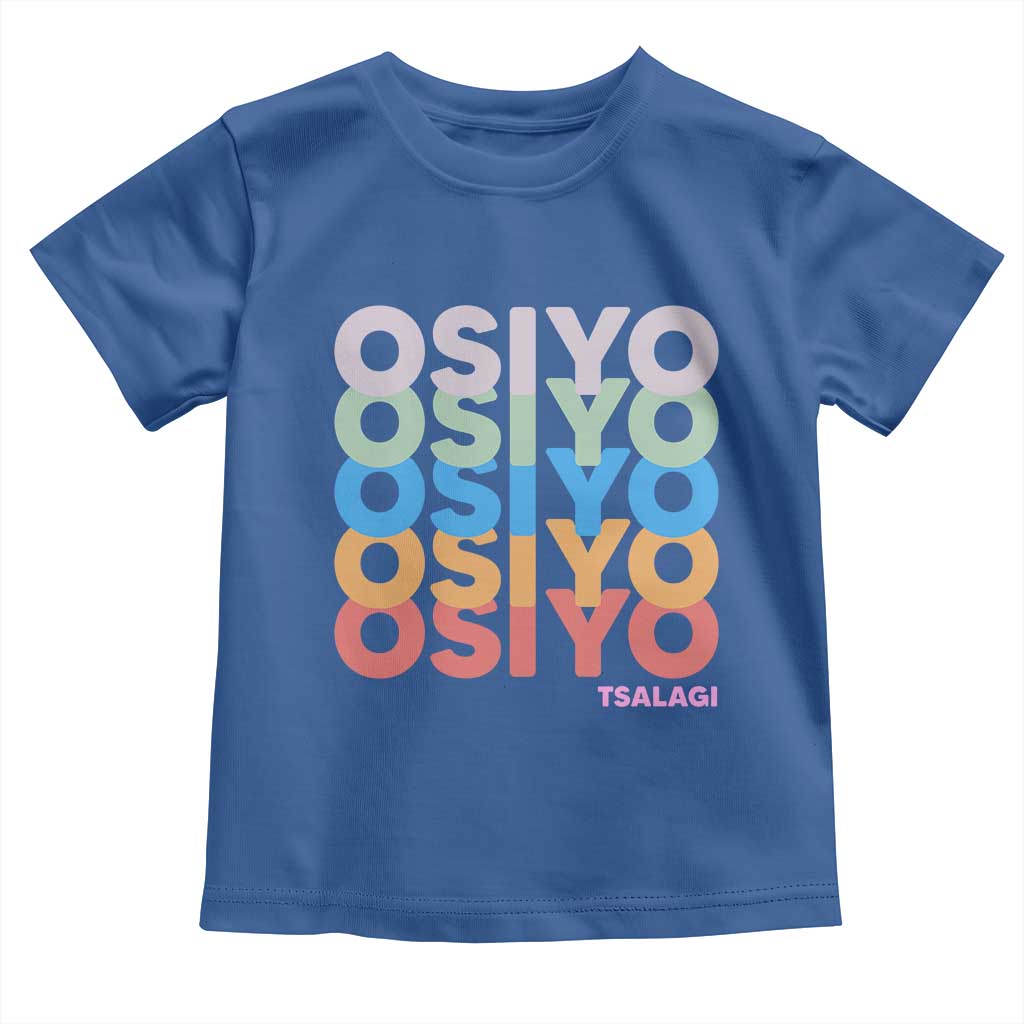 Osiyo Tsalagi Cherokee Native American Pride Toddler T Shirt Retro Stacked Typography