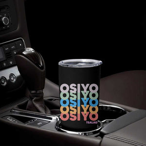 Osiyo Tsalagi Cherokee Native American Pride Tumbler Cup Retro Stacked Typography