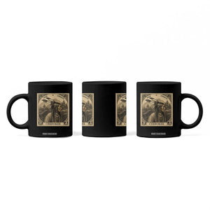 Cherokee Pride Strength Coffee Mug Native American Vintage Postage Stamp Graphic