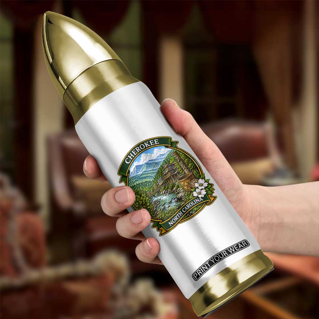 Vintage Great Smoky Mountains Bullet Tumbler Cherokee North Carolina Landscape