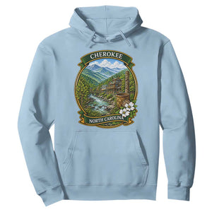 Vintage Great Smoky Mountains Hoodie Cherokee North Carolina Landscape