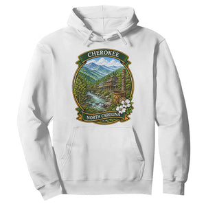 Vintage Great Smoky Mountains Hoodie Cherokee North Carolina Landscape