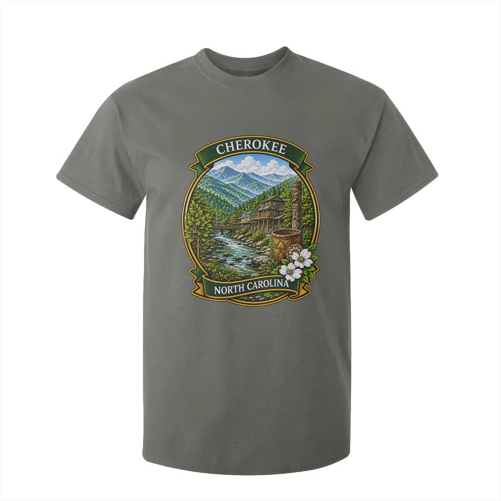 Vintage Great Smoky Mountains T Shirt For Kid Cherokee North Carolina Landscape