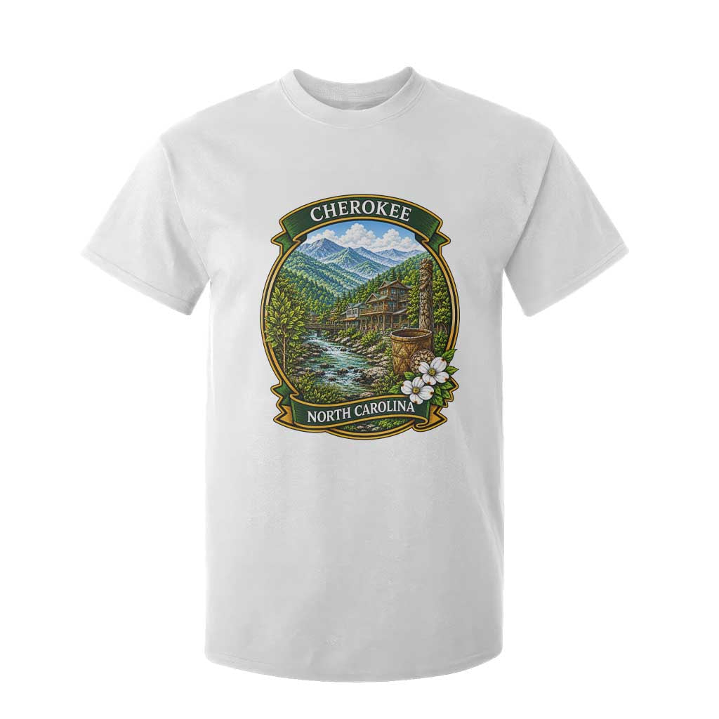 Vintage Great Smoky Mountains T Shirt For Kid Cherokee North Carolina Landscape