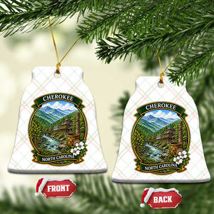 Vintage Great Smoky Mountains Ceramic Ornament Cherokee North Carolina Landscape