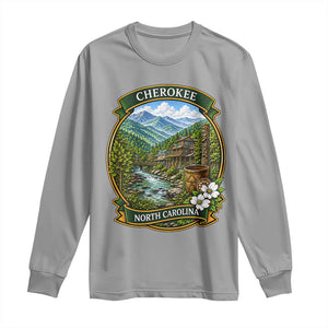 Vintage Great Smoky Mountains Long Sleeve Shirt Cherokee North Carolina Landscape