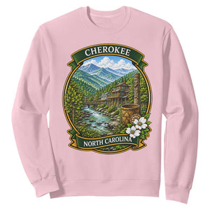 Vintage Great Smoky Mountains Sweatshirt Cherokee North Carolina Landscape