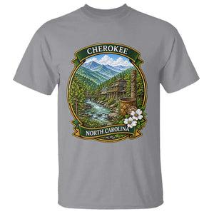 Vintage Great Smoky Mountains T Shirt Cherokee North Carolina Landscape