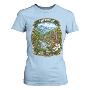 Vintage Great Smoky Mountains T Shirt For Women Cherokee North Carolina Landscape