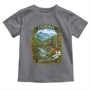 Vintage Great Smoky Mountains Toddler T Shirt Cherokee North Carolina Landscape